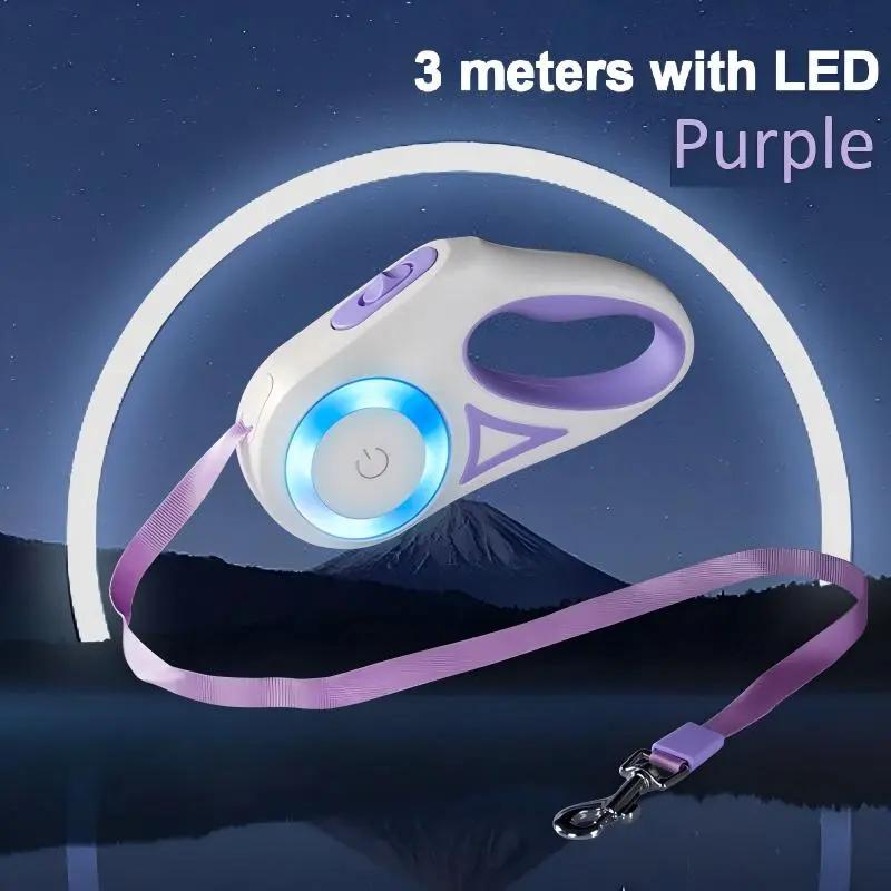 3M/5M Durable Retractable Dog Leash – Comfortable Grip – Suitable for Small and Large Pets KIMPETS