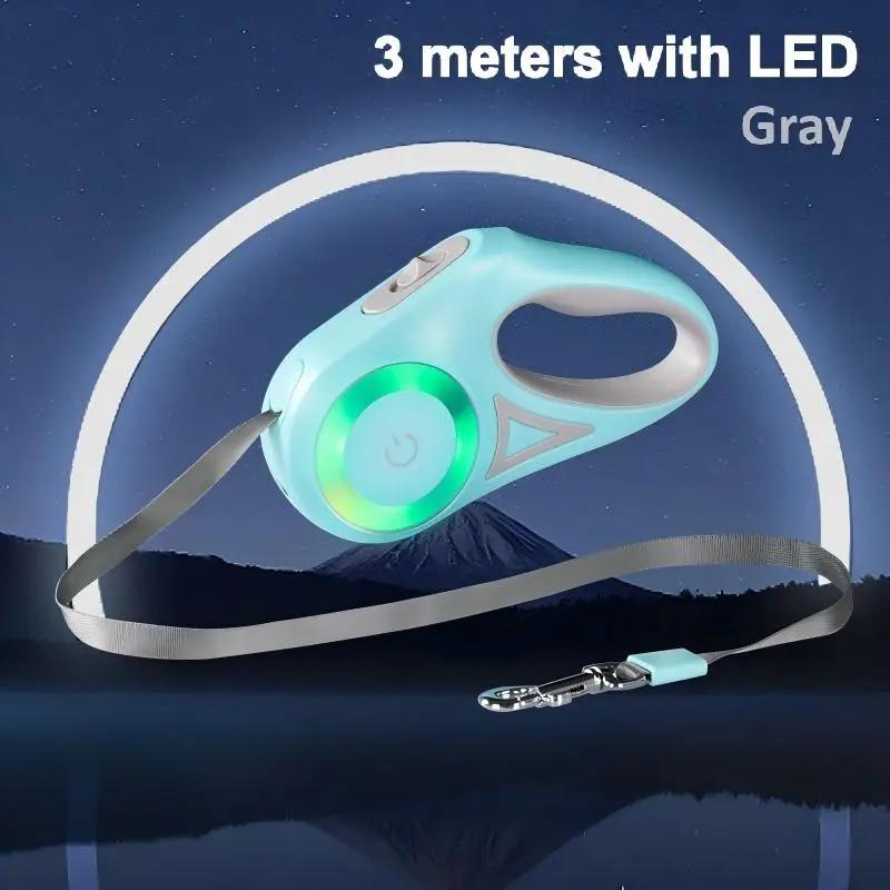 3M/5M Durable Retractable Dog Leash – Comfortable Grip – Suitable for Small and Large Pets KIMPETS