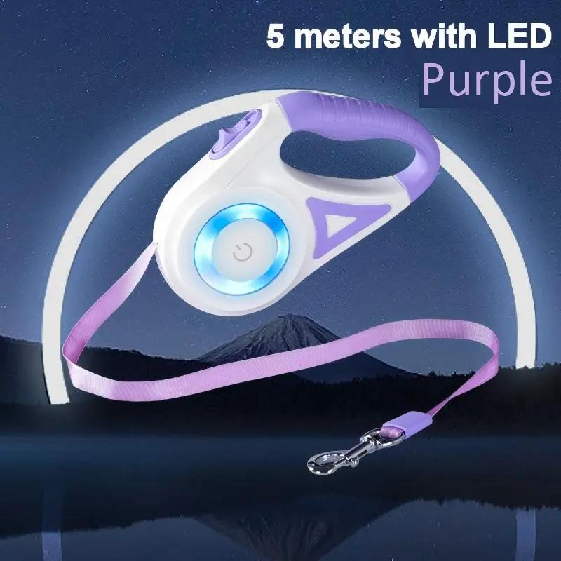 3M/5M Durable Retractable Dog Leash – Comfortable Grip – Suitable for Small and Large Pets KIMPETS